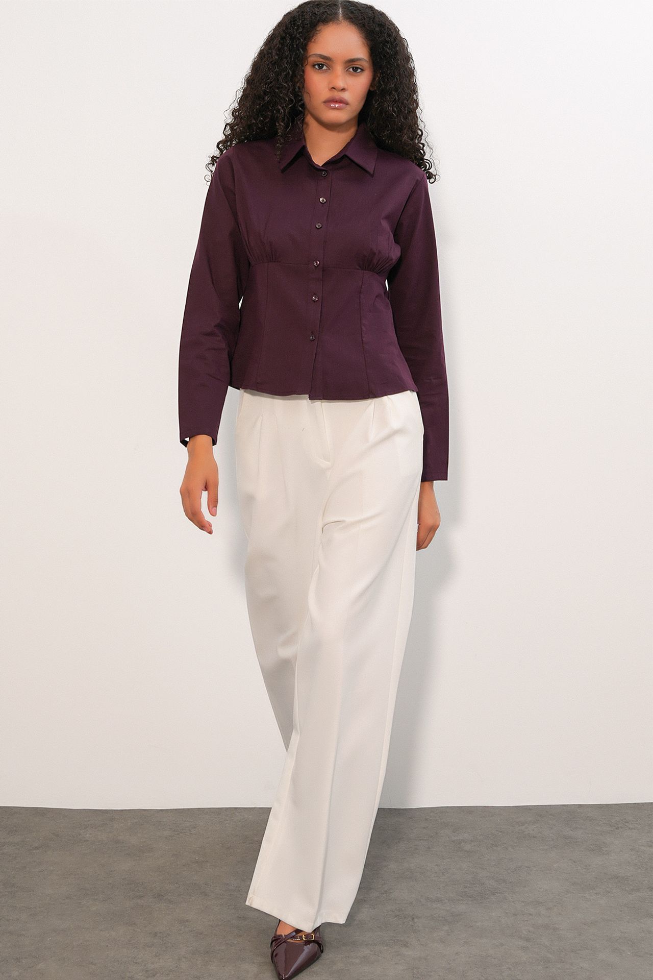 BDART Fitted Poplin Button-Up Short Shirt