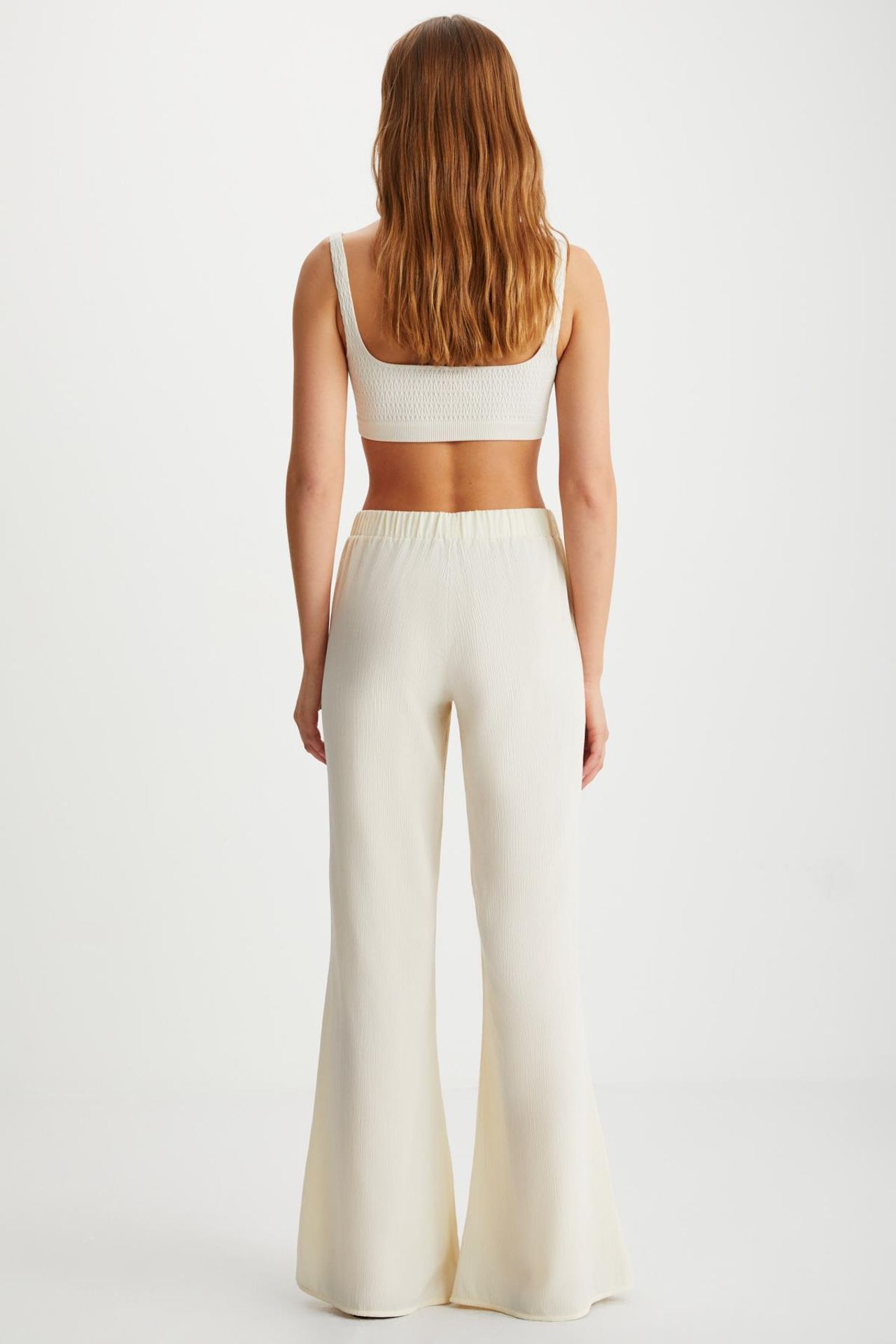 GRIMELANGE Wide Leg Elastic Waist Trousers 5