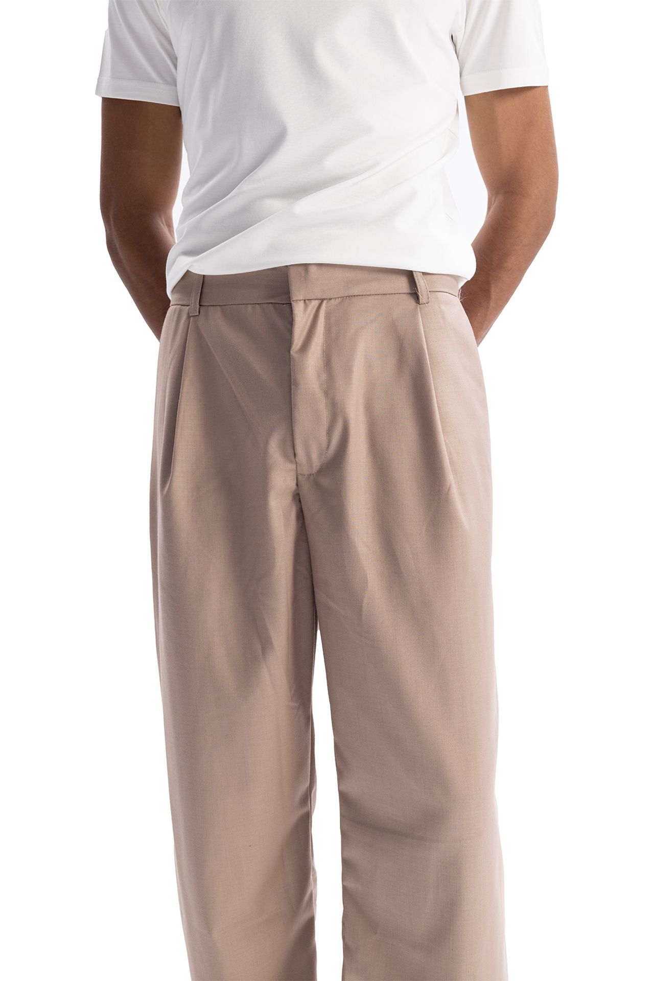 GIESTO Pleated Straight Leg Pants 2