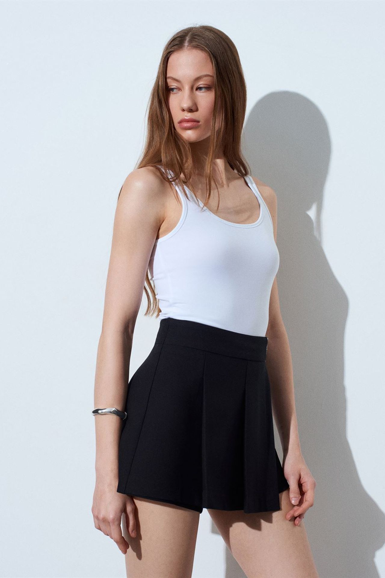 DILVIN Sleeveless Slim Fit Jersey Blouse 4