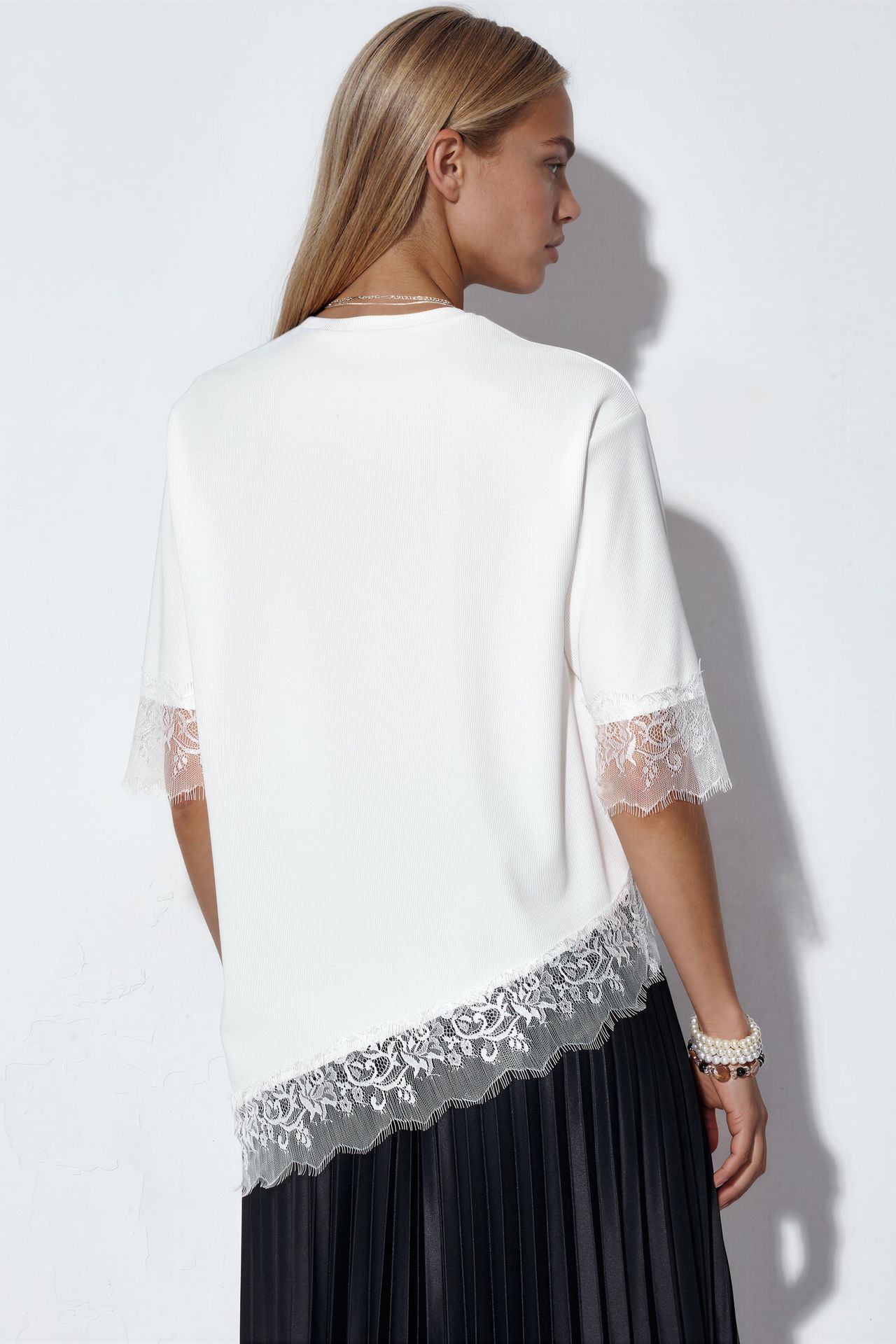 BDART Oversize Dantel Örme Bluz 3