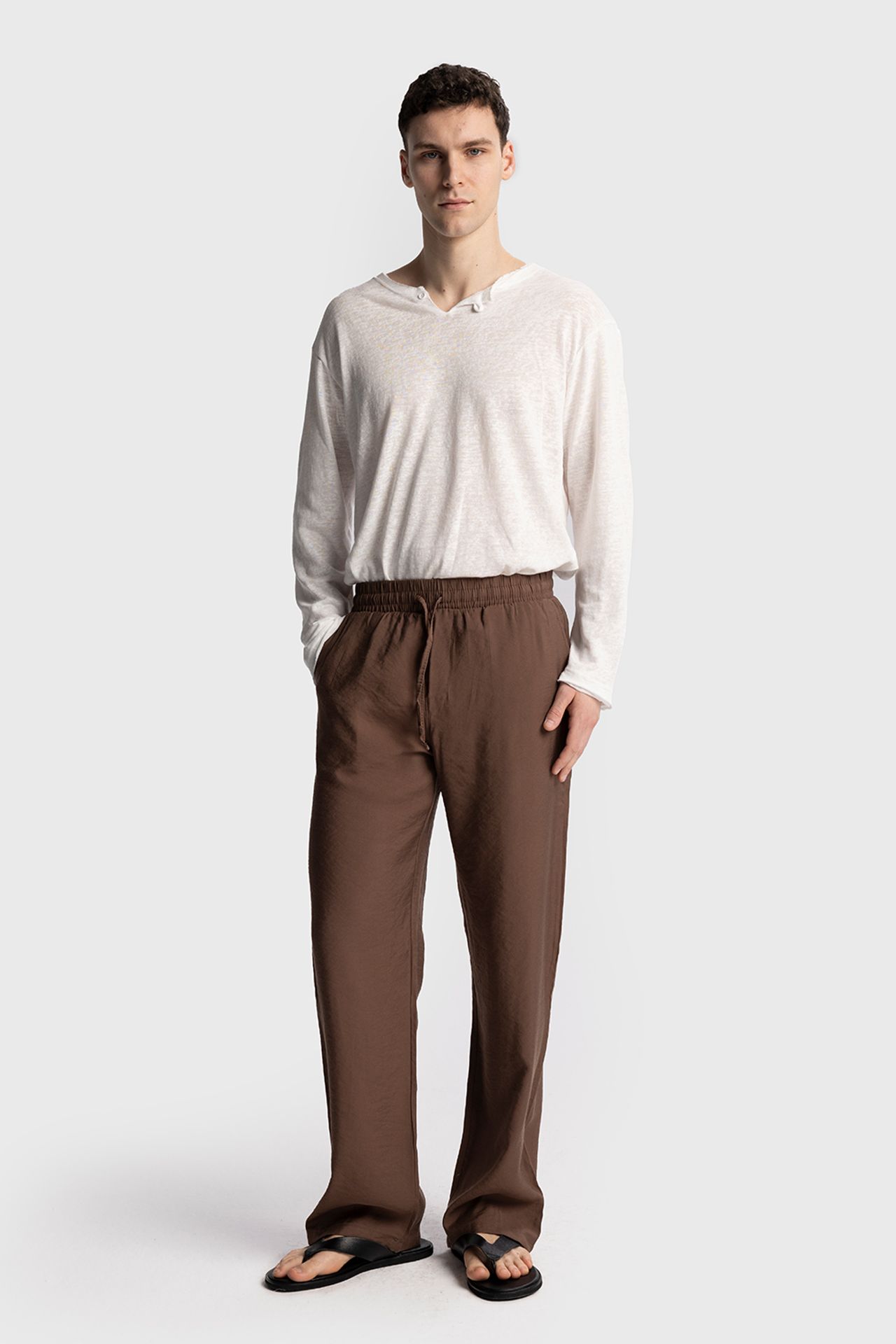 GIESTO Relaxed Fit Tencel Pants 2