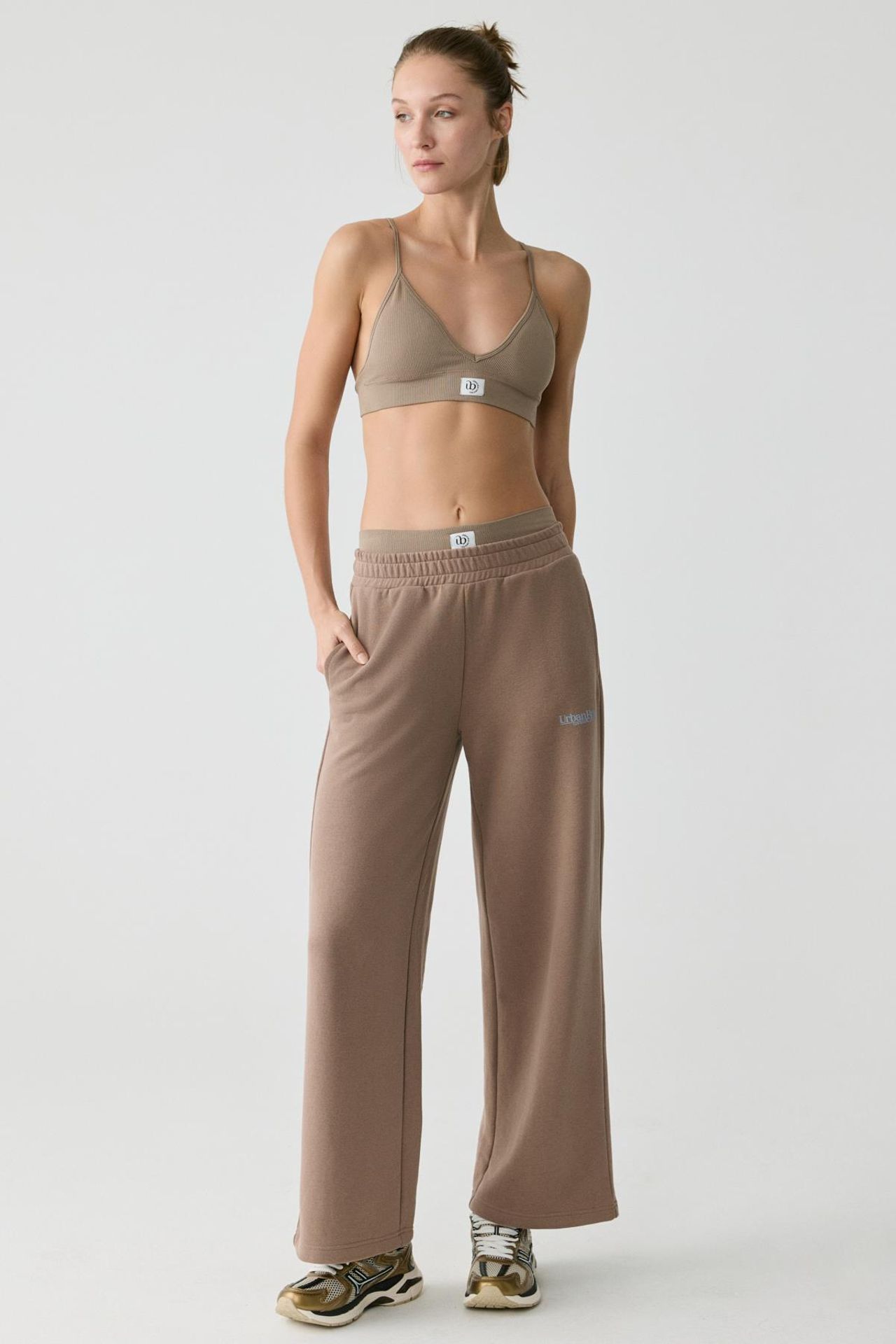 GRIMELANGE Wide Leg Elastic Waist Joggers 1