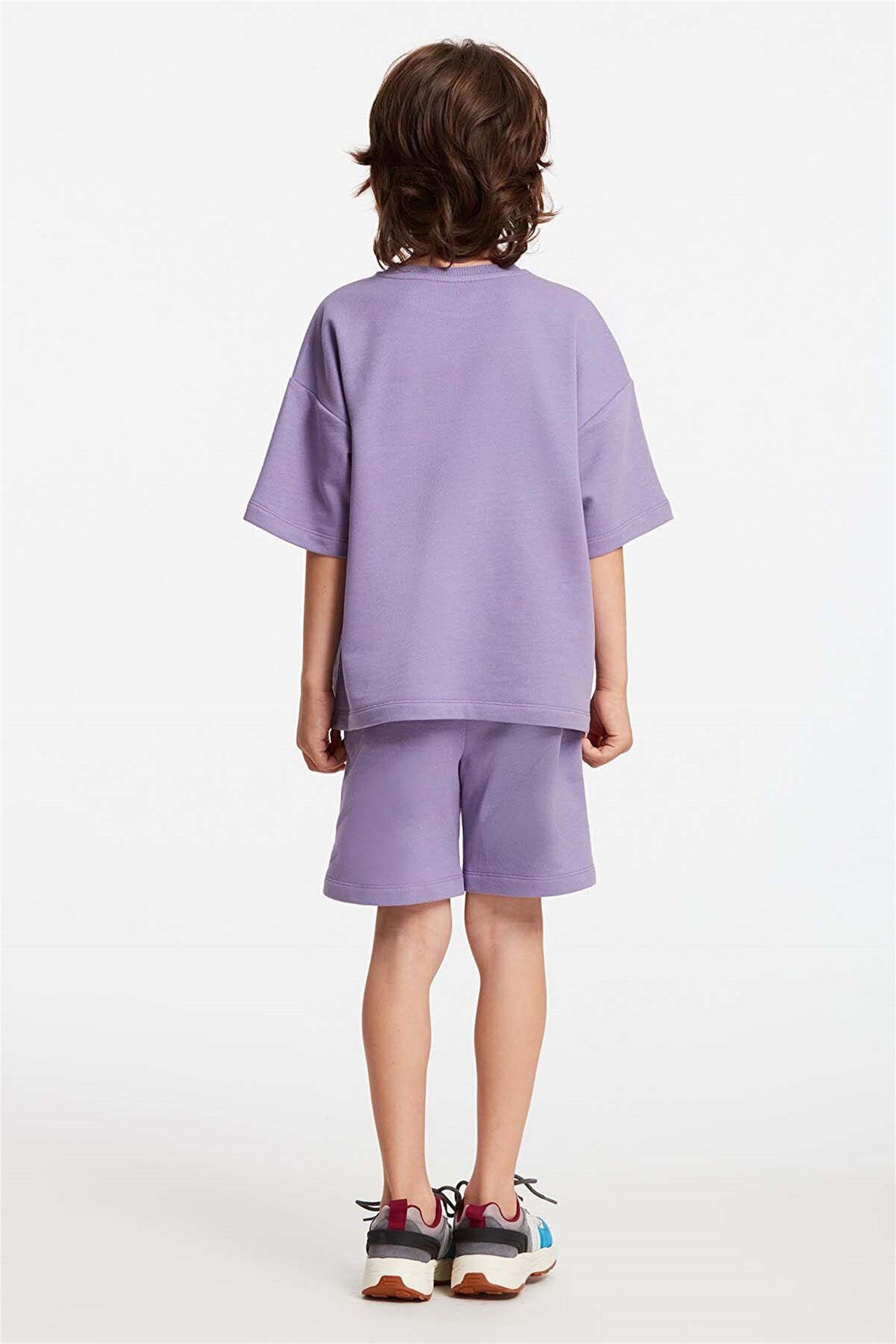 GRIMELANGE Short Sleeve Crew Neck Short Set 3