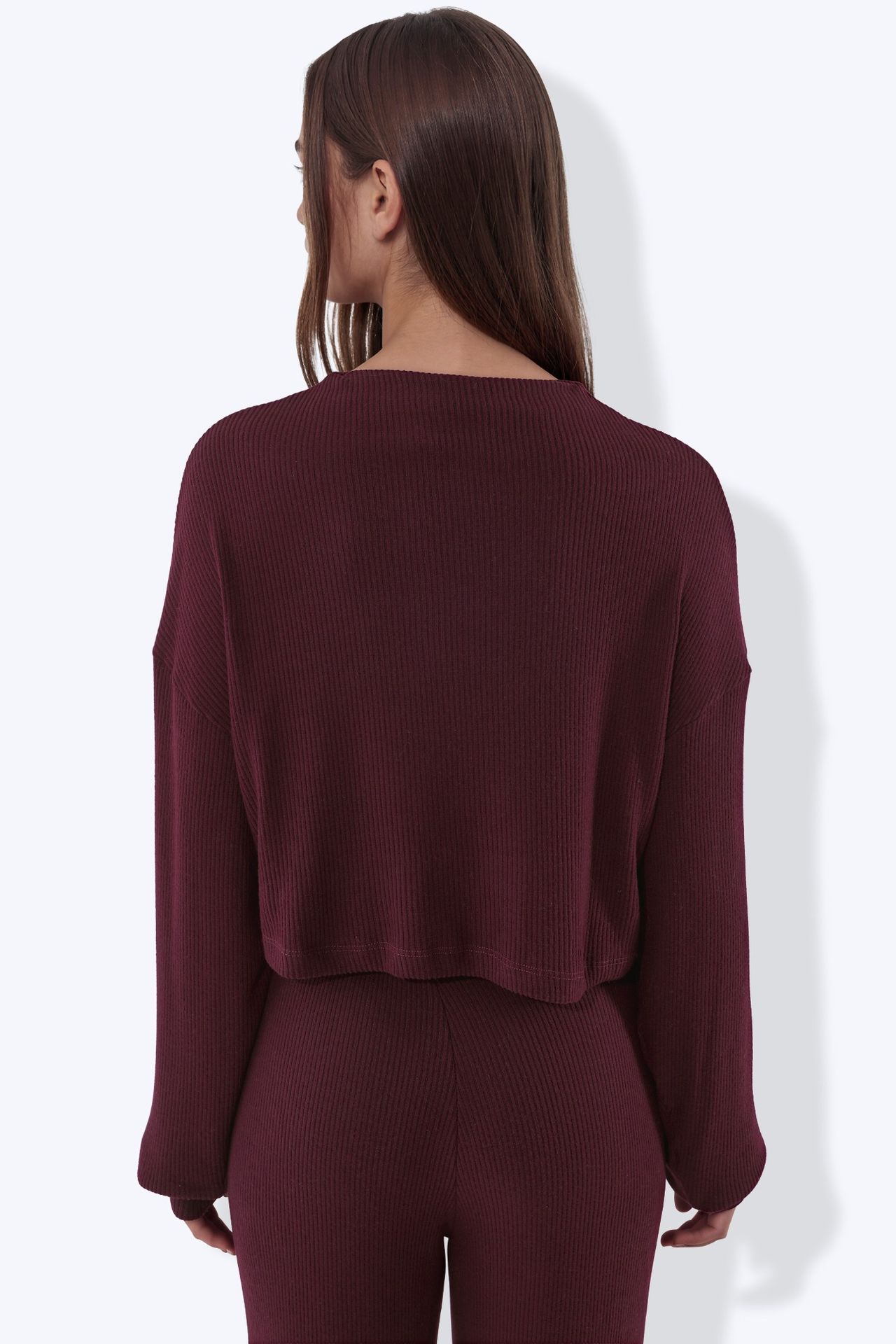 BUSEM Women's Oversized Crop Sweater 3