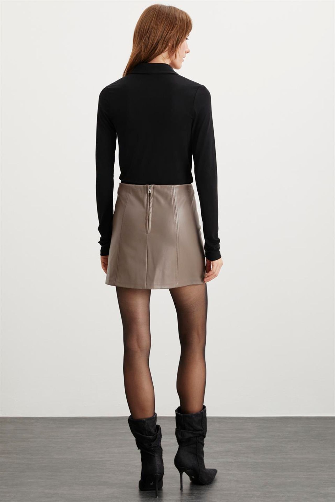 GRIMELANGE High-Waist A-Line Mini Skirt 5
