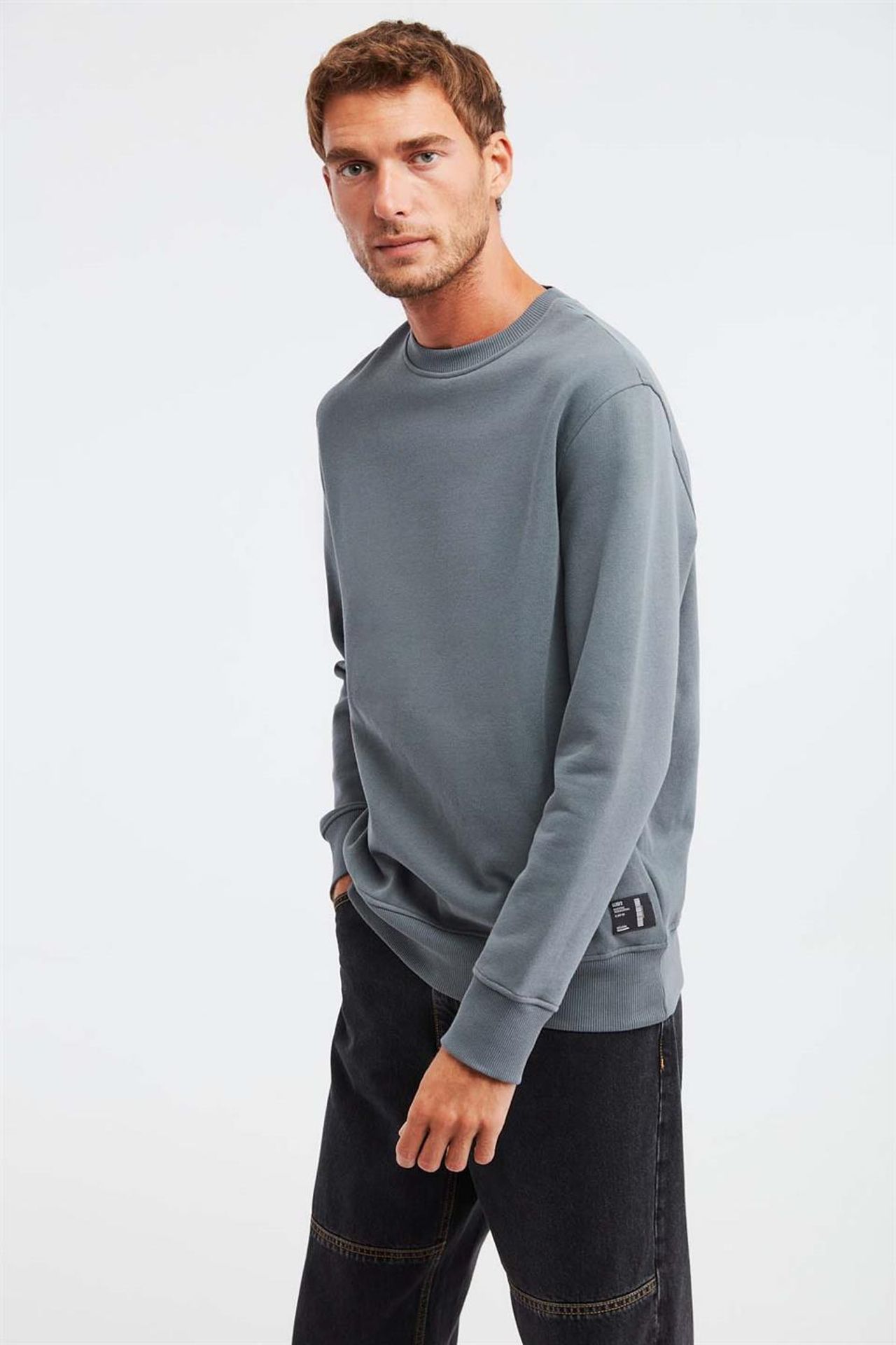 GRIMELANGE Fitilli Bisiklet Yaka Sweatshirt 3