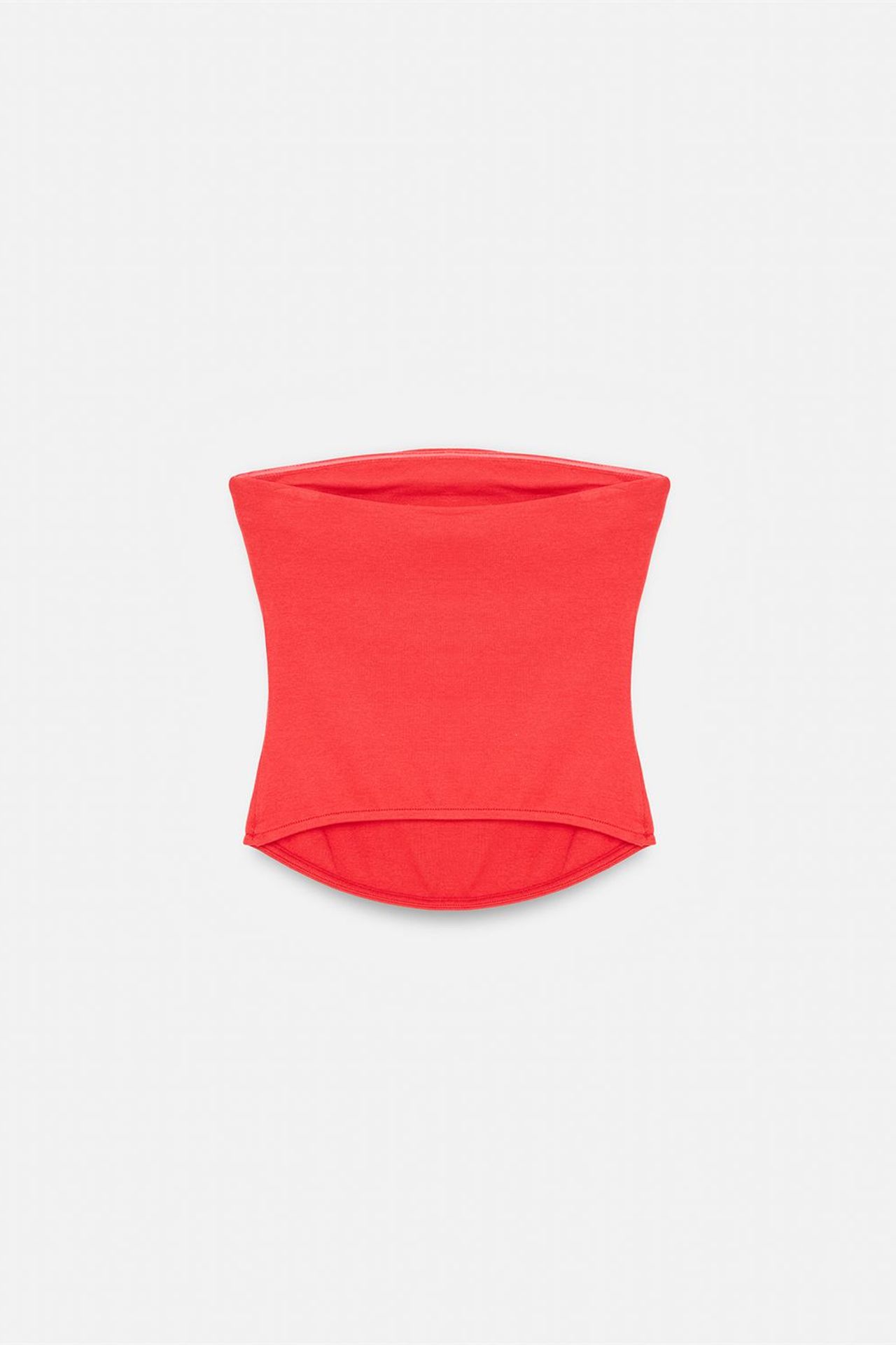 DILVIN Kadın Askısız Crop Bandeau Bluz 7