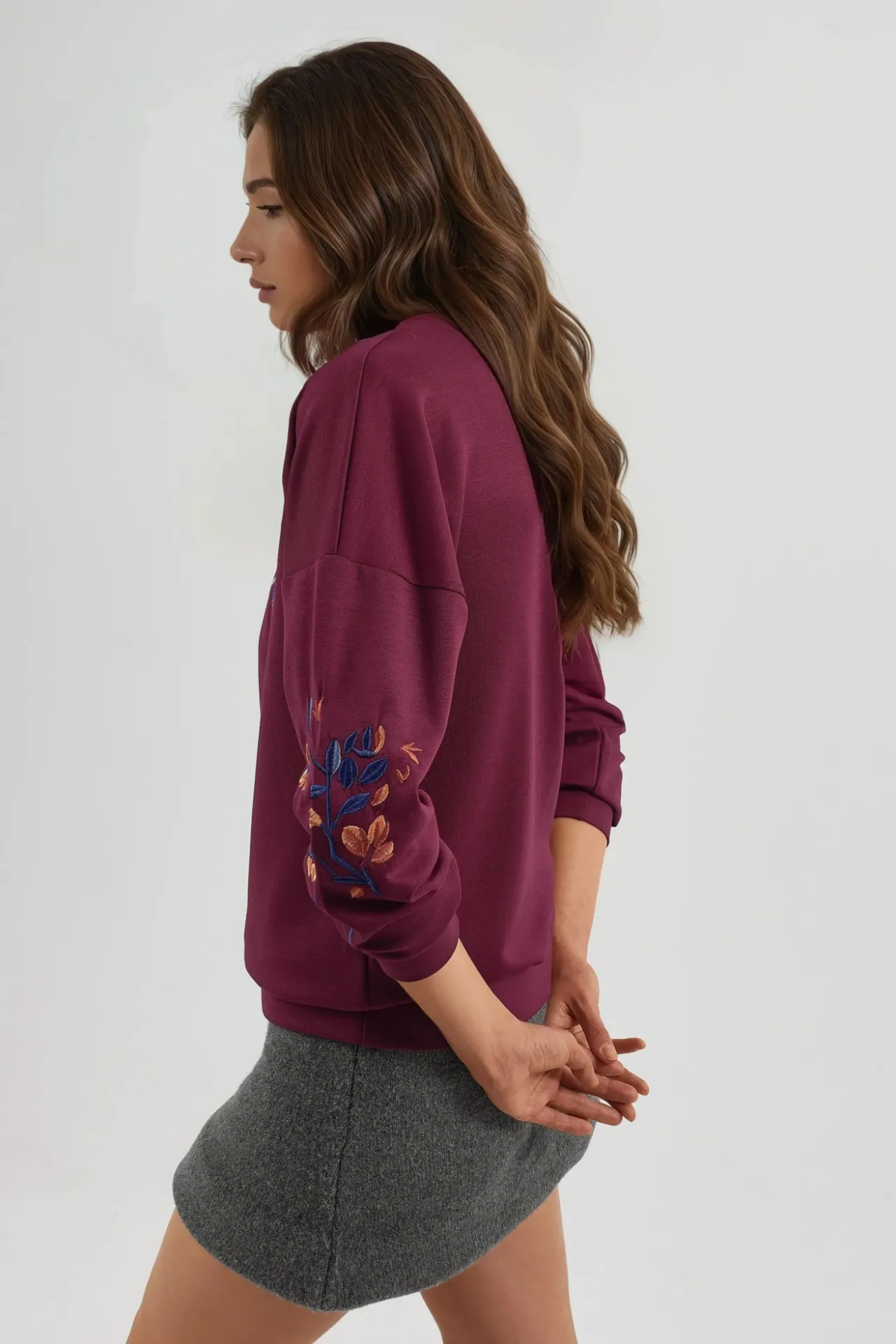 BERSAN Kadın Bisiklet Yaka Sweatshirt 5
