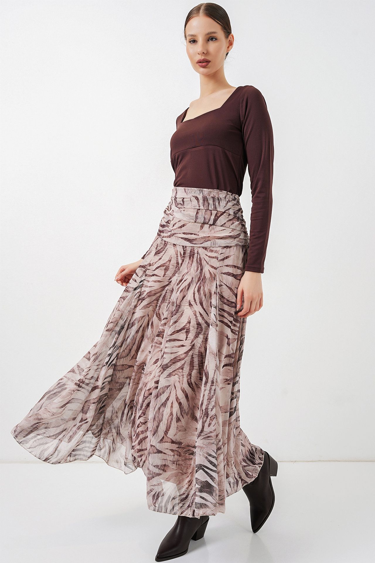 BDART High Waist Paisley Maxi Skirt