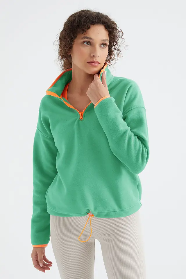 TOMMY Oversized Plush Half-zip Sweatshirt