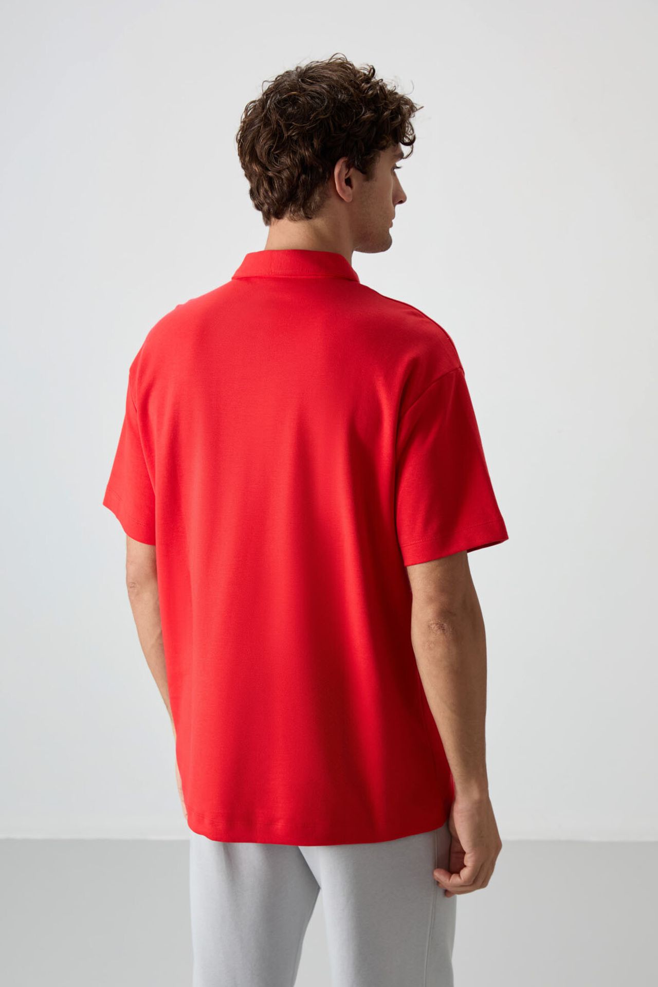 TOMMY Men's Oversized Polo T-Shirt 5