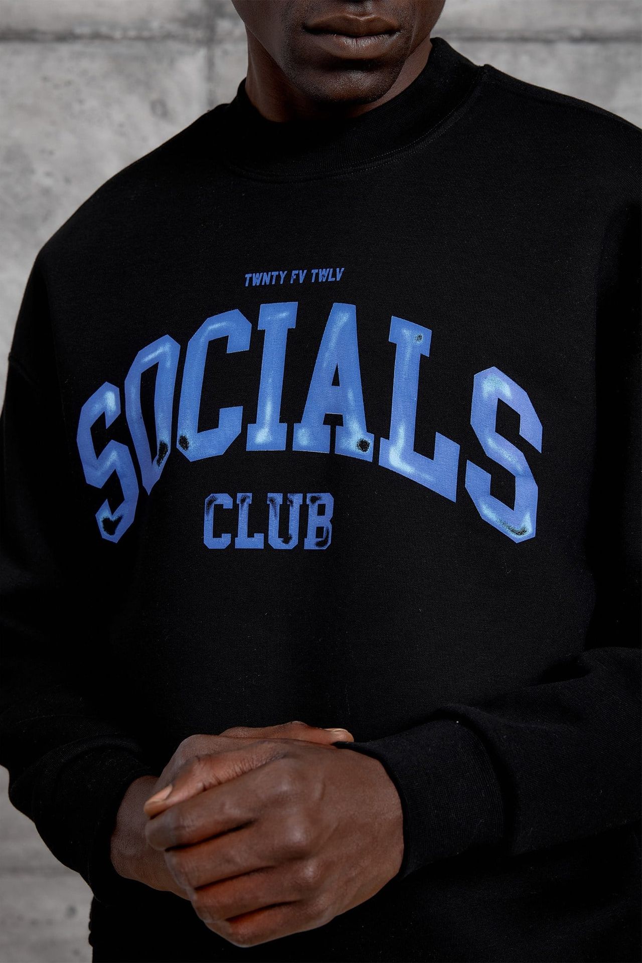 NOMARC Baskılı Geniş Kesim Bisiklet Yaka Sweatshirt 4