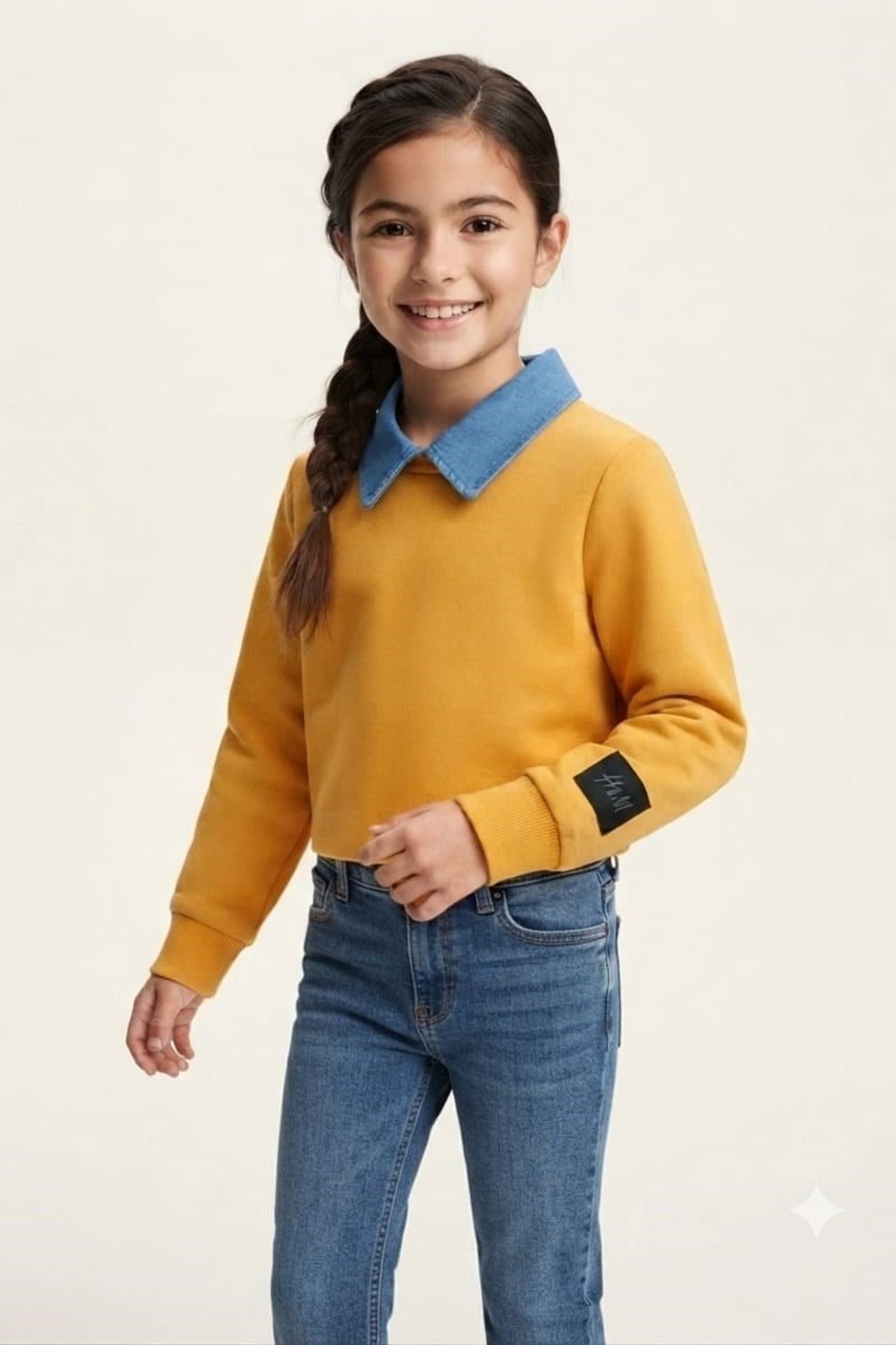 HİLAL AKINCI KİDS Genç Bisiklet Yaka Sweatshirt 3