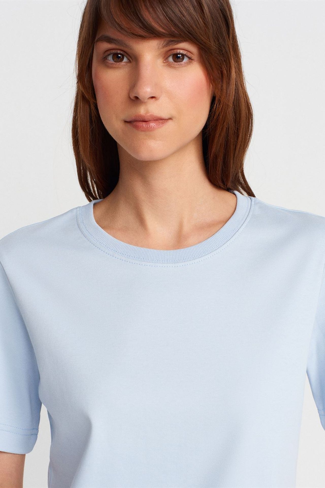 DILVIN Women's Cotton Crew Neck T-Shirt 3