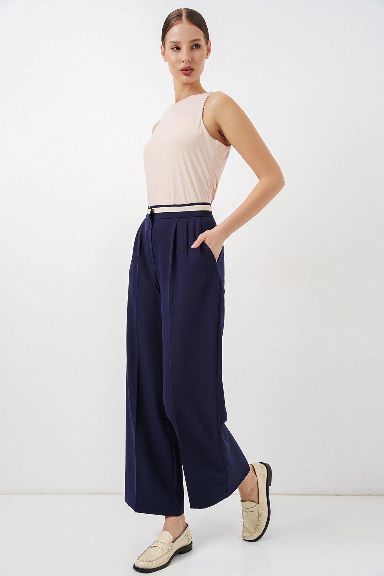 BDART High Waist Wide Leg Trousers with Pockets 3