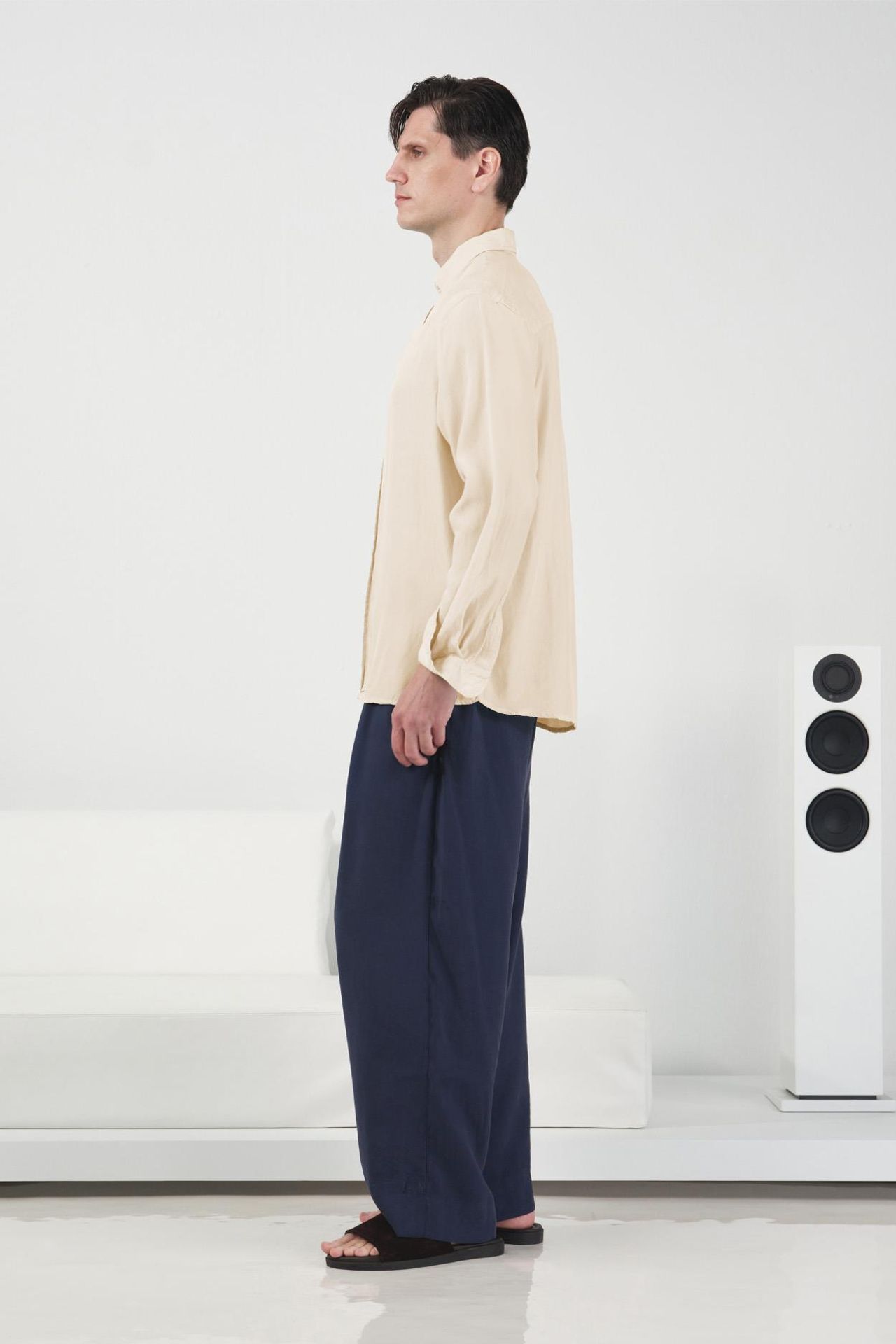 GIESTO Long Sleeve Buttoned Tencel Shirt 4