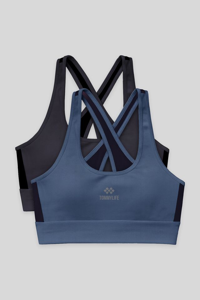 TOMMY Fitted Sleeveless Crop Sports Top