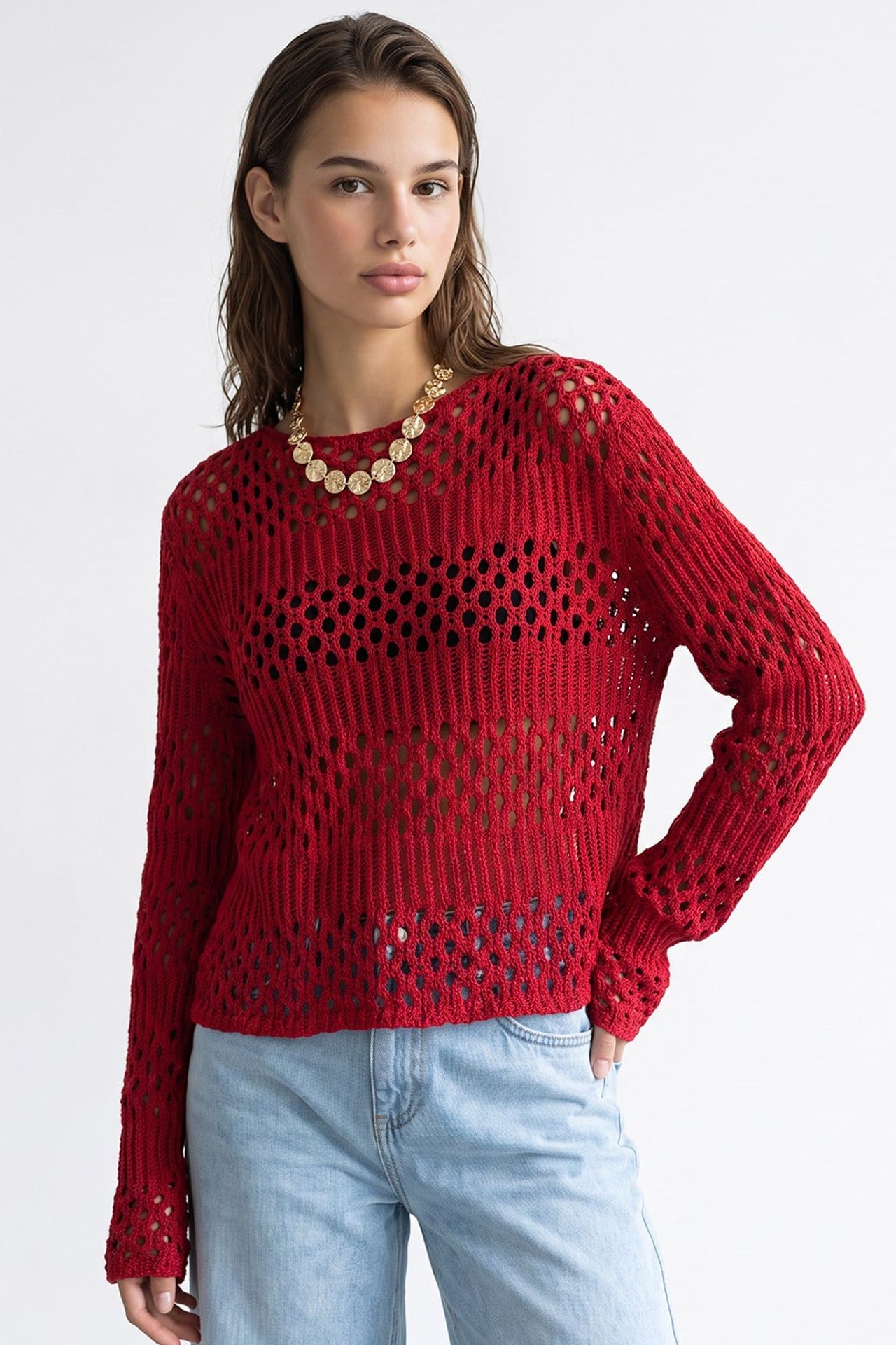 MIXRAY Women's Knit Sweater