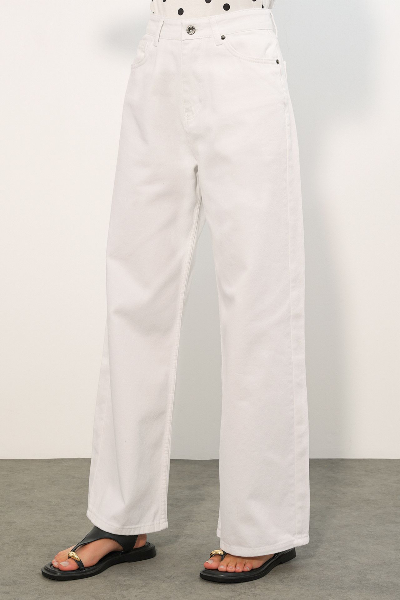 BDART High Waist Loose Fit Wide Leg Denim Jeans