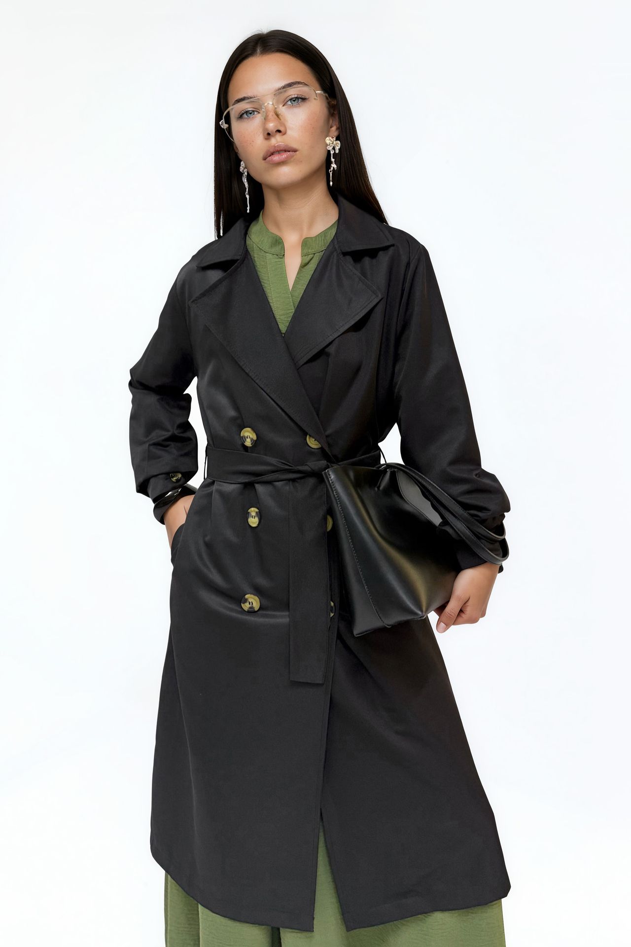 BDART Belted Long Trench Coat 1