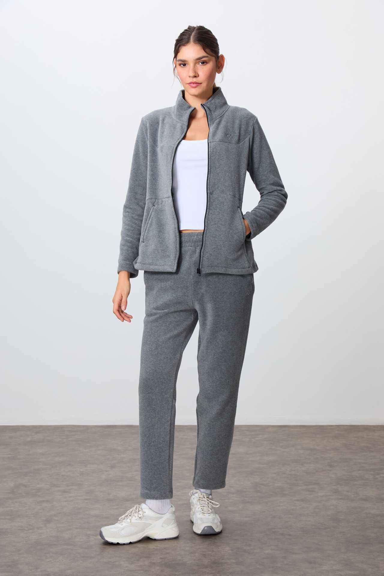 TOMMY Women's Long-Sleeve Zipper Tracksuit Set 4