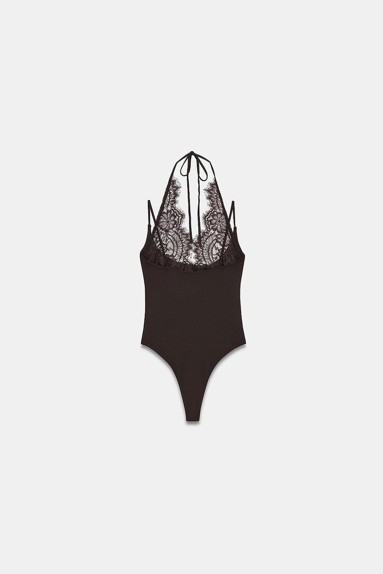 DILVIN Embroidered Cut-out Sleeveless Bodysuit