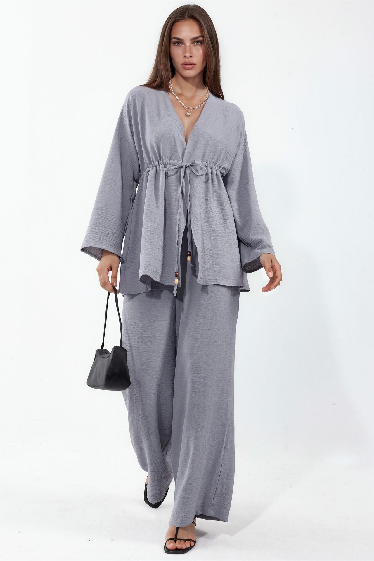 BDART Two-Piece Wide-Leg Kimono Set 1