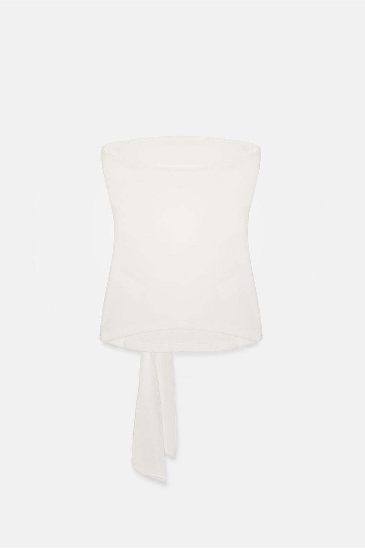 DILVIN Slim Fit Strapless Bandeau Blouse 6
