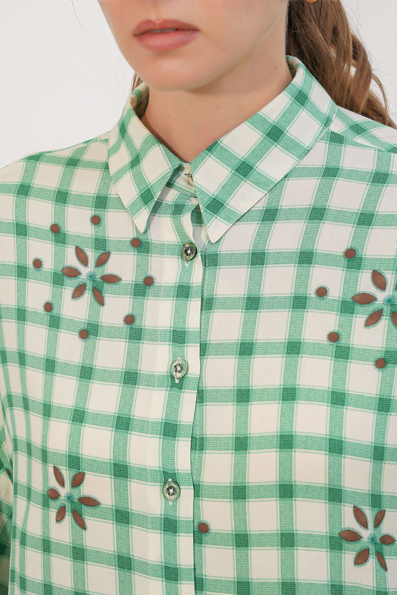 BDART Oversized Plaid Crepe Shirt 4