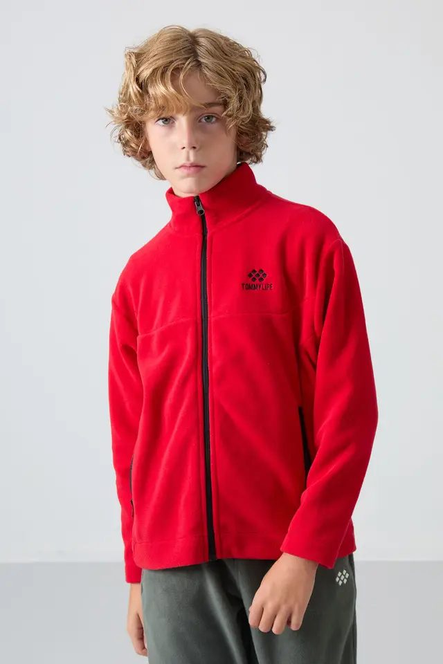 TOMMY Youth Zipper Collar Sweatshirt