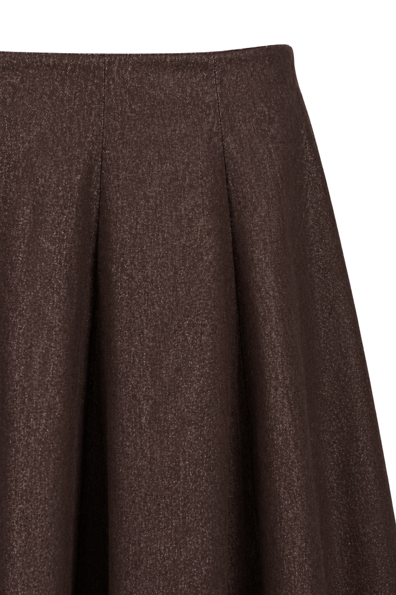 MIXRAY High Waist A-Line Midi Denim Skirt 2
