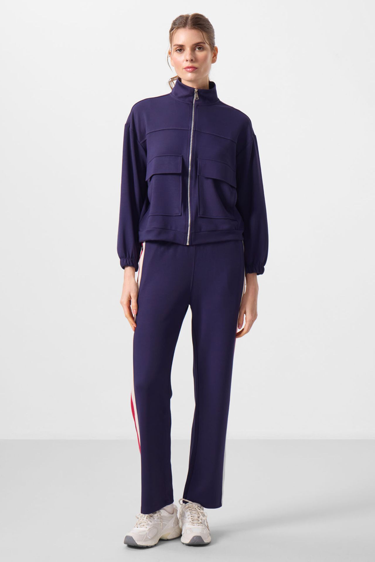 TOMMY Oversized Cropped Zip-neck Knit Top 2