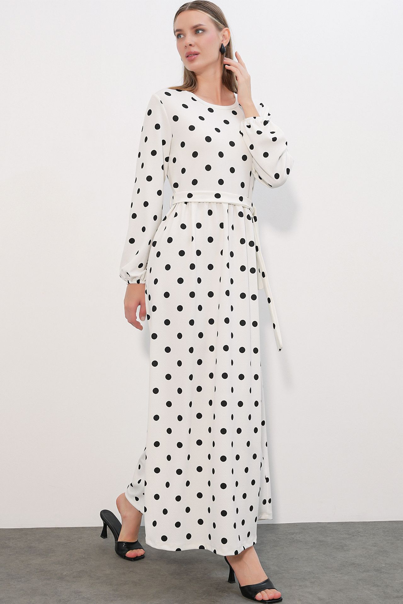 BDART Floral Maxi Knit Dress With Bow Detail 1