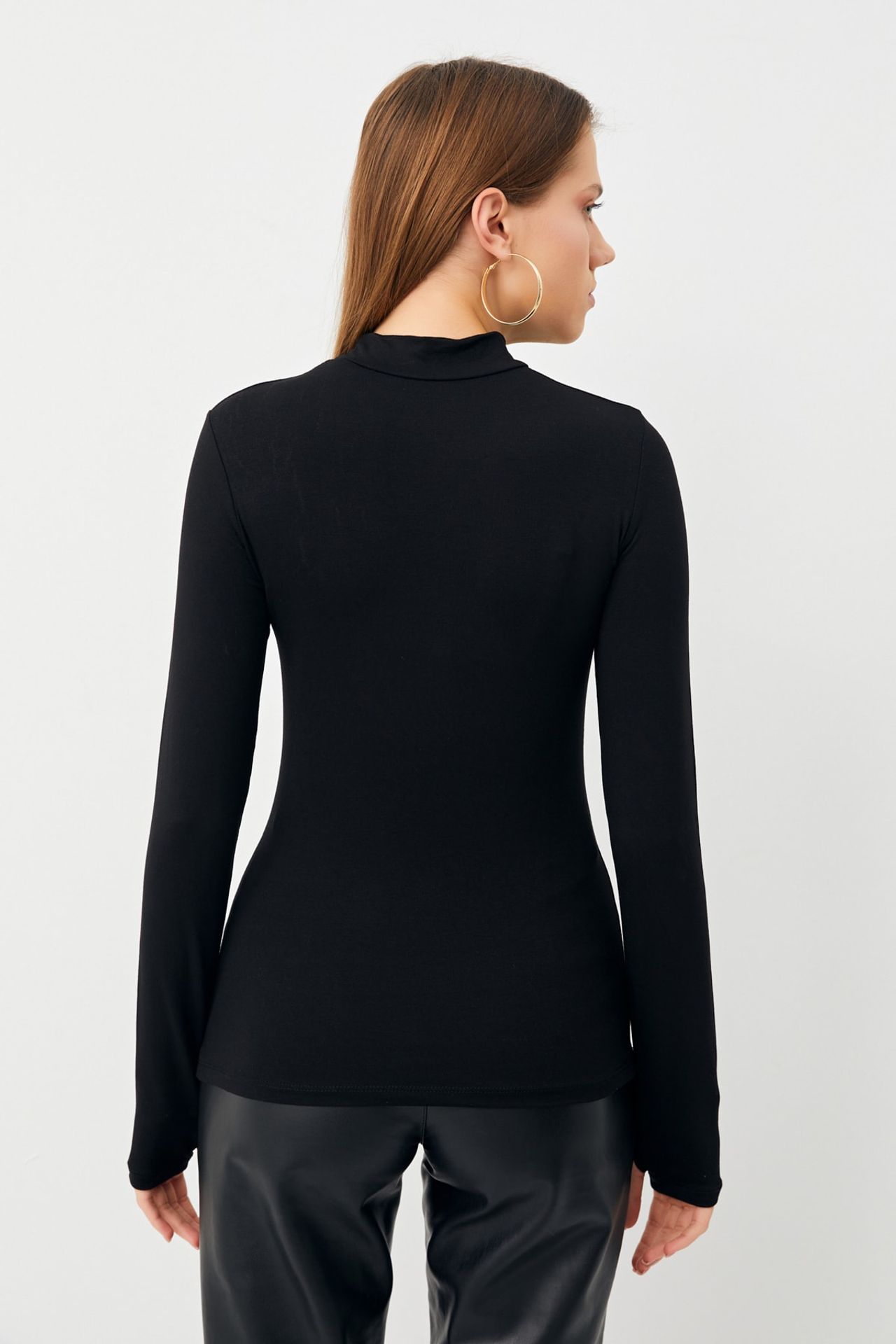 BIPANTOLON Kadın 2'li Cut Out Detaylı Yarım Balıkçı Yaka Body 7
