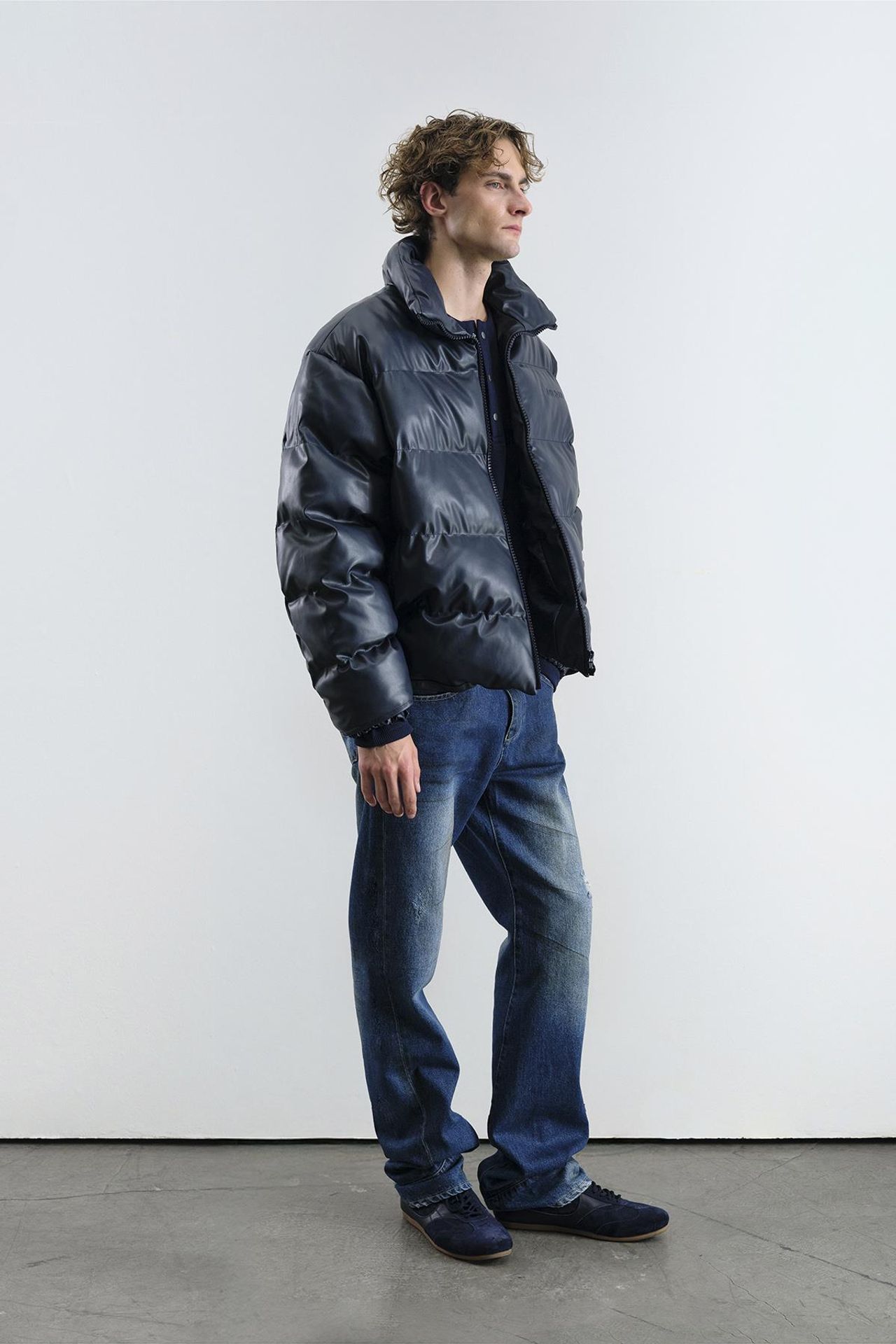 GIESTO Thick Bomber Jacket with Zipper Closure 2