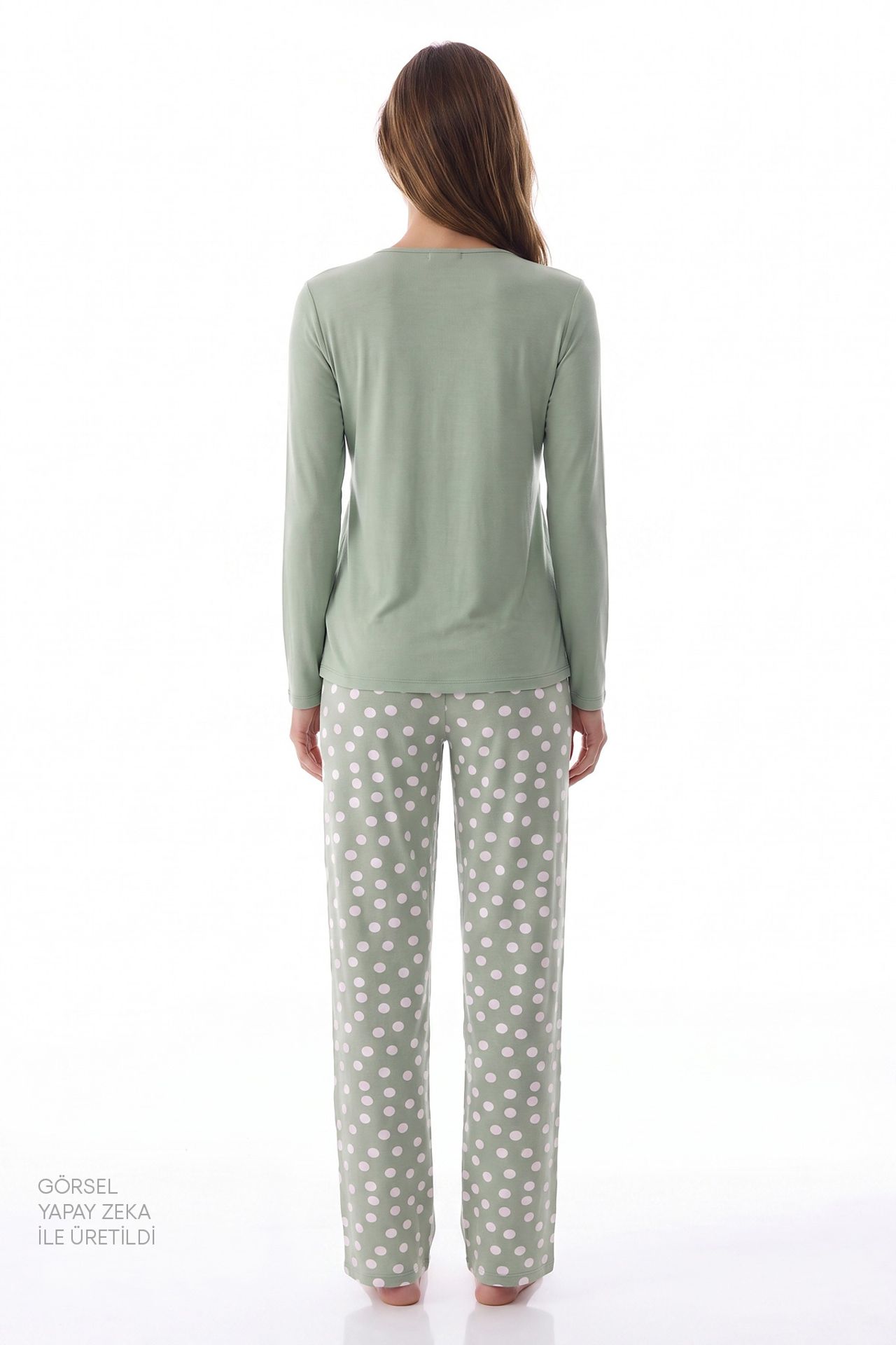 PENTI Mama Polka Dot Long Sleeve Pajama Set 3