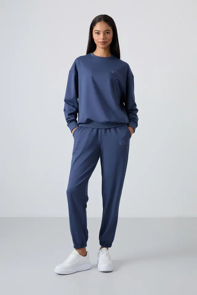 TOMMY Oversized Crew Neck Sweatshirt and Pants Set