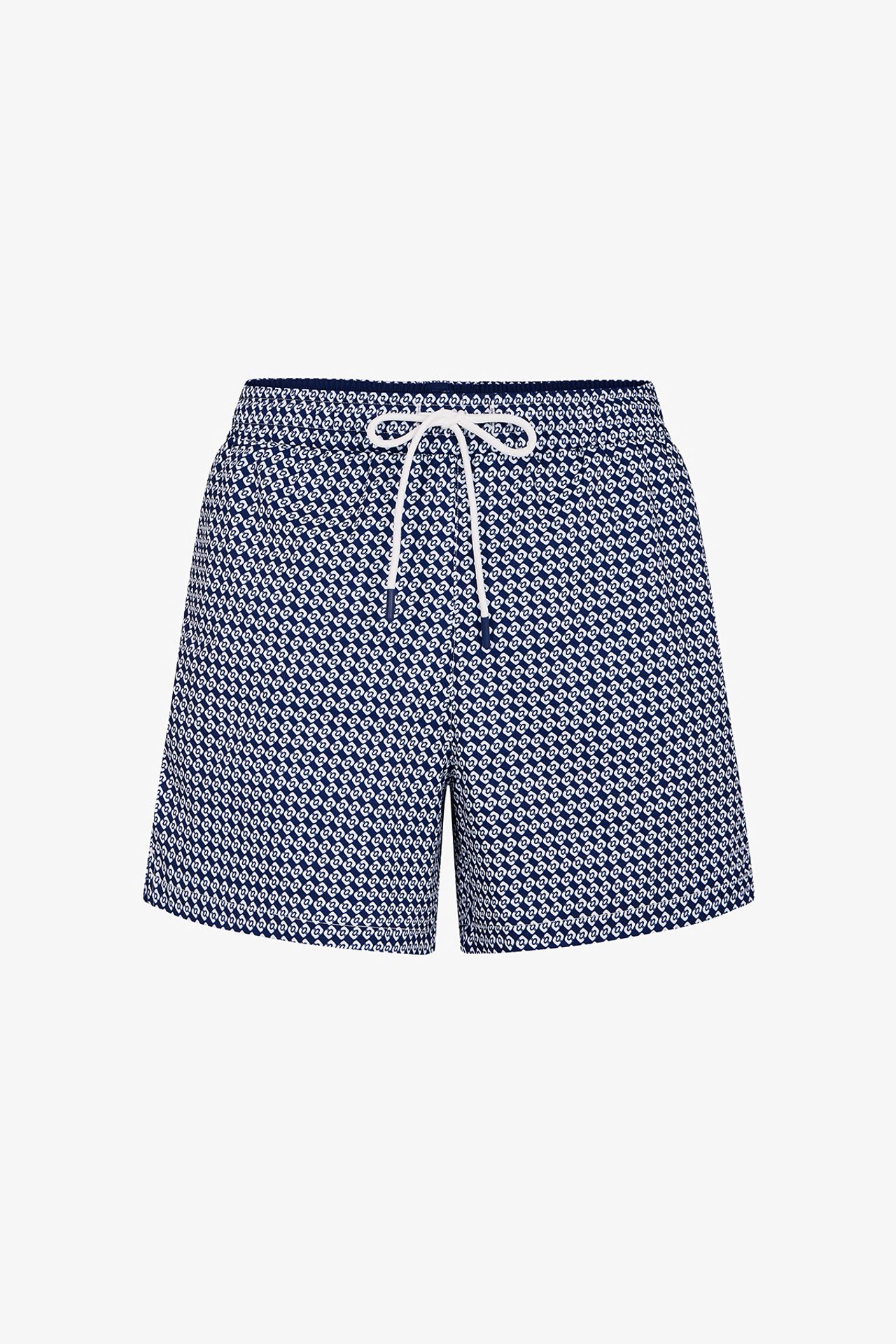 PENTI Men's Countty Club Geometric Print Swim Shorts 4