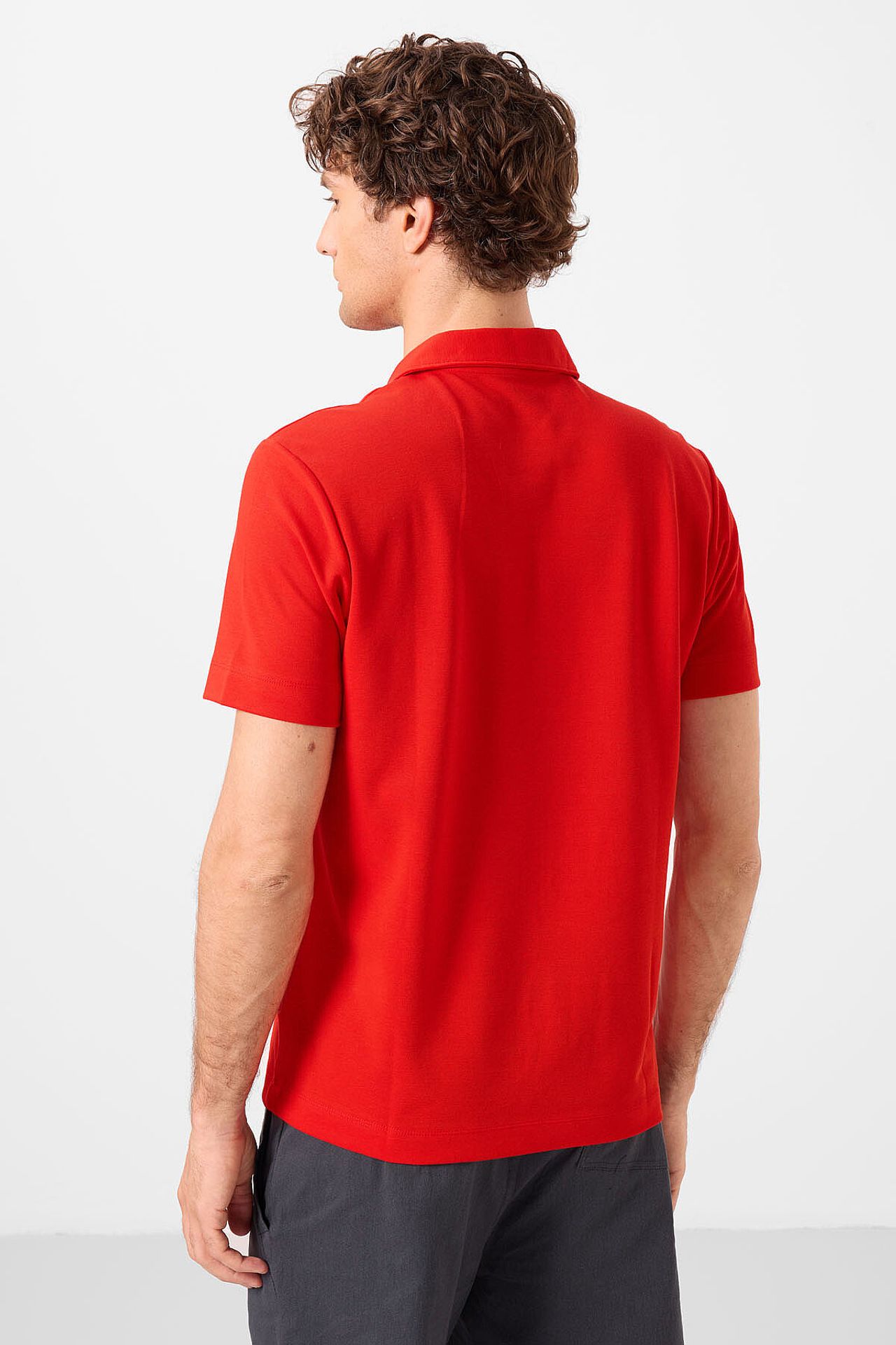 TOMMY Men's Cotton Elastane Polo T-Shirt 6