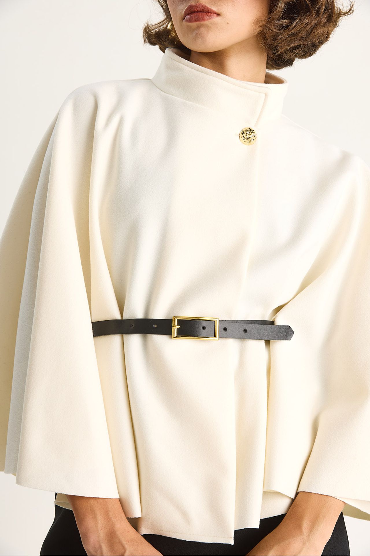 LUCCI Oversized Wool Blend Overcoat 6
