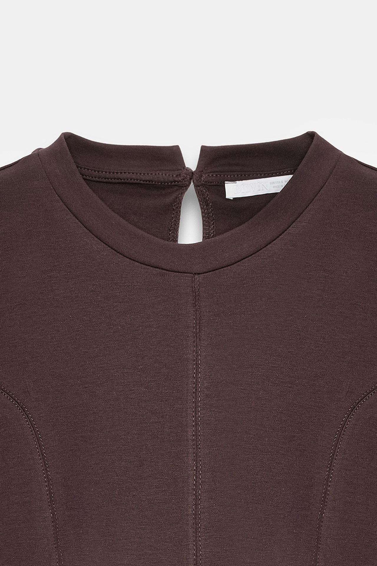 DILVIN Fitted Cotton Poplin Cut-out Shell Top 7