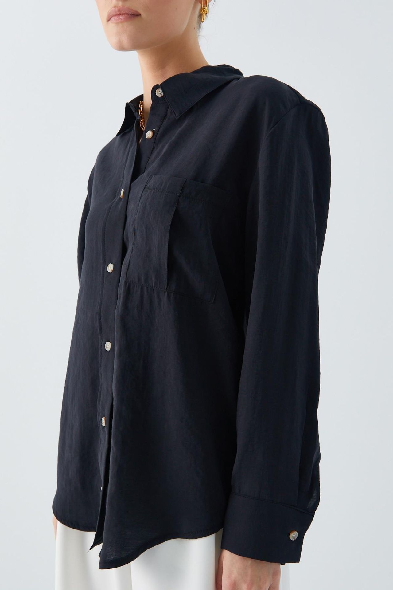 Mixray Relaxed Fit Shirt with Pocket 4