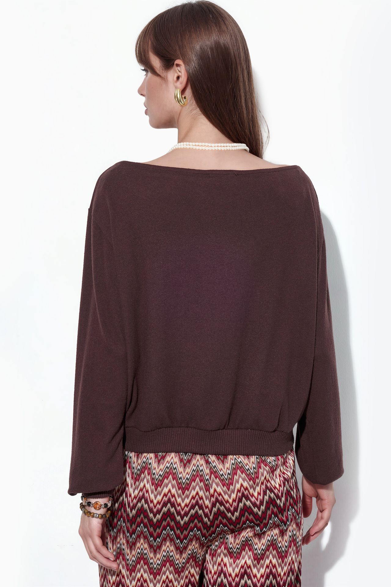 BUSEM Kadın Bisiklet Yaka Polar Sweatshirt 3
