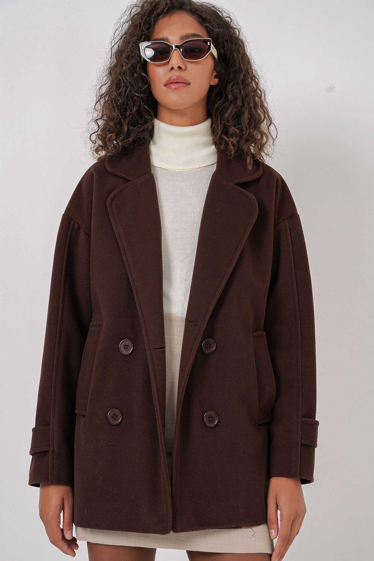 BDART Relaxed Fit Shawl Collar Buttoned Coat 3