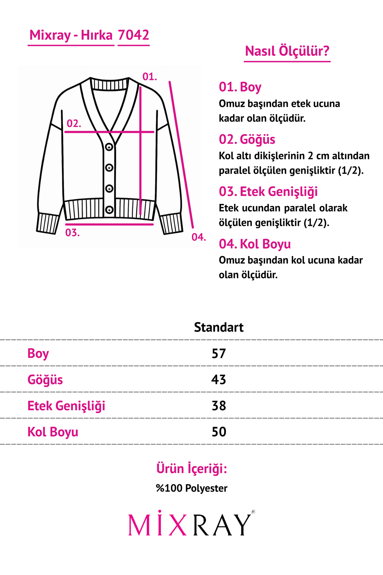 MIXRAY Women's Crew Neck Cardigan 6