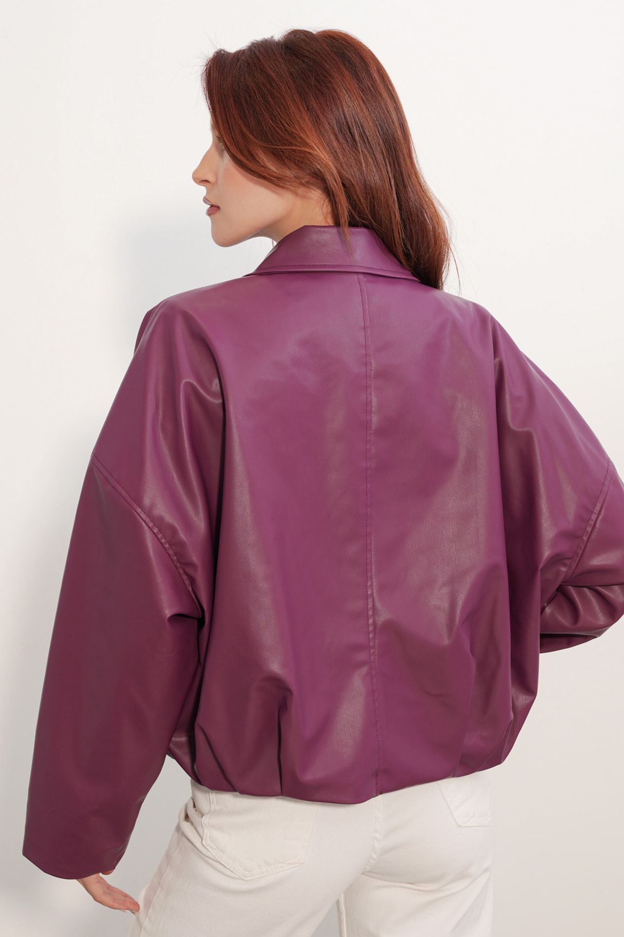 BDART Oversized Faux Leather Belted Jacket 6
