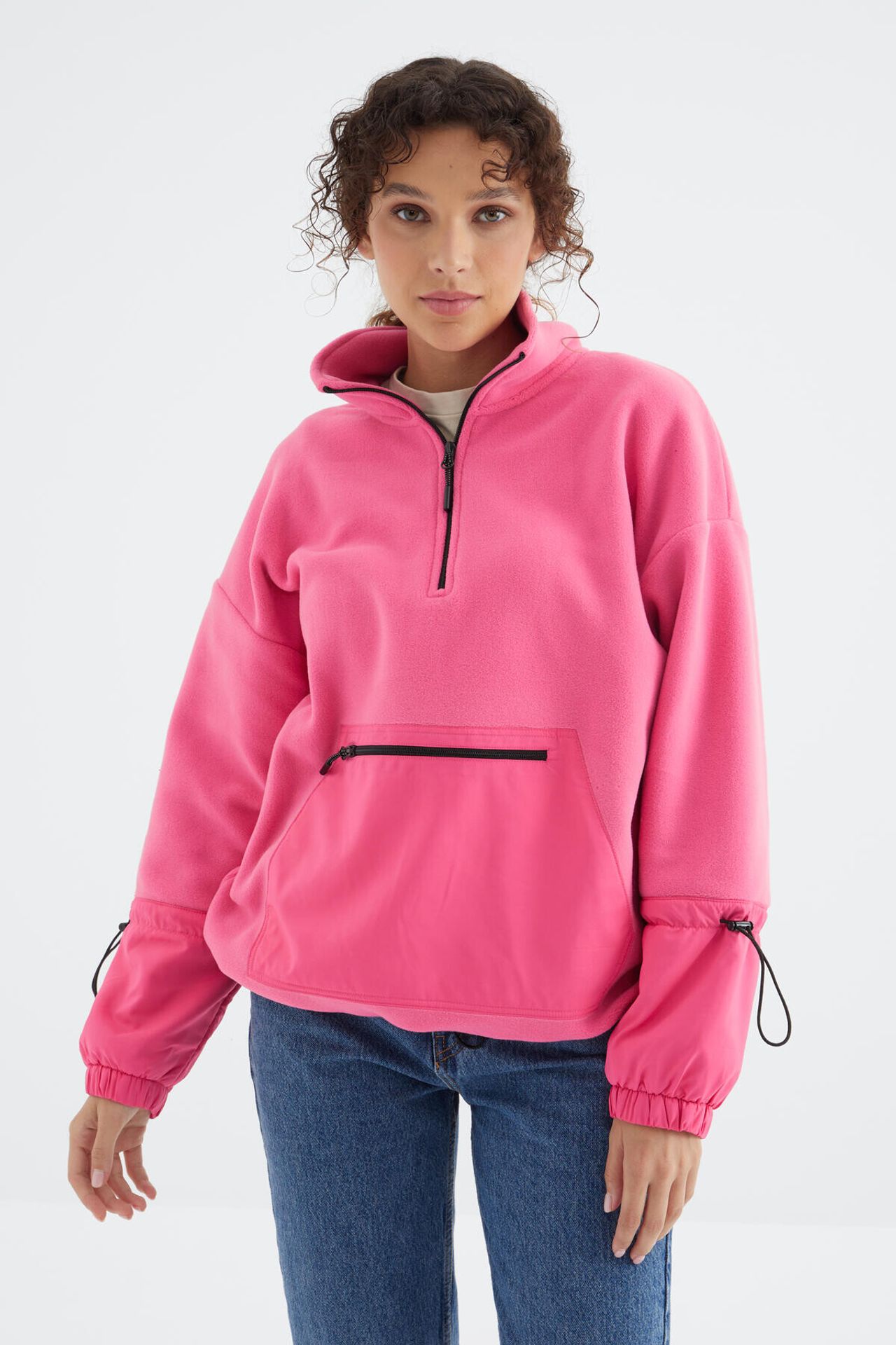 TOMMY Oversized Plush Half-Zip Sweatshirt 5