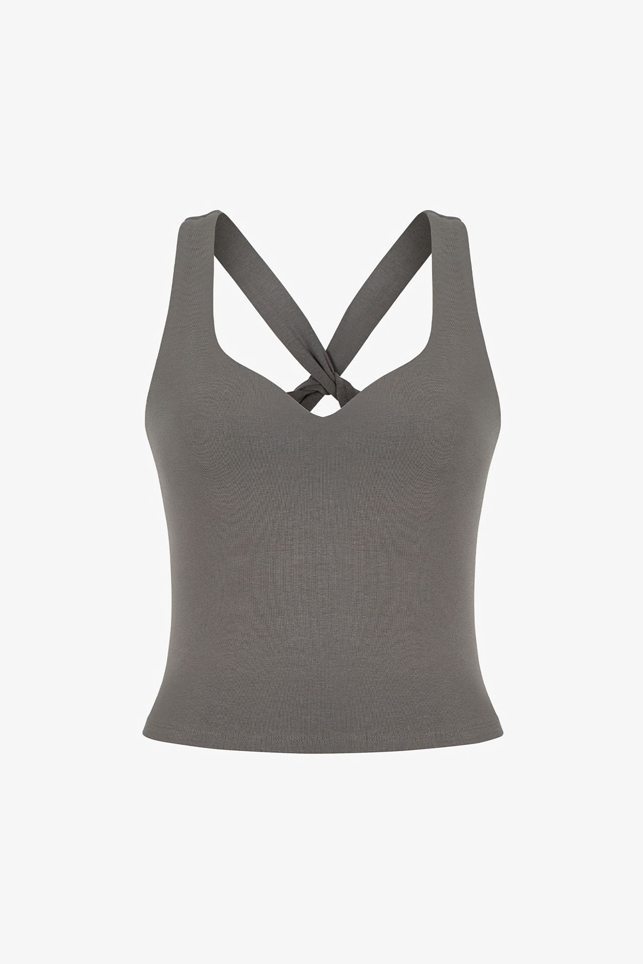 PENTI Ruched Back Heart Neck Top 6