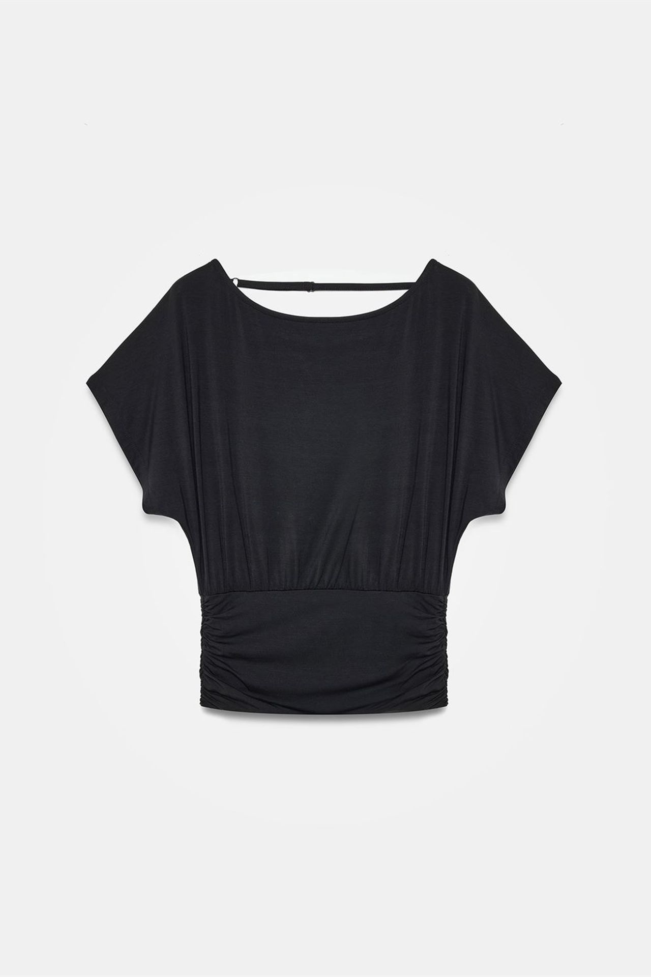DILVIN Women's Modal Blend Cut-out Crew Neck Blouse 5